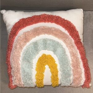 Colorful Rainbow Throw Pillow